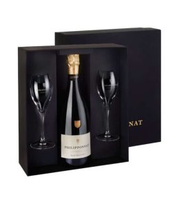 Alternative view of Champagne Philipponnat – Coffret Royale Réserve Brut & 2 flûtes – AOP