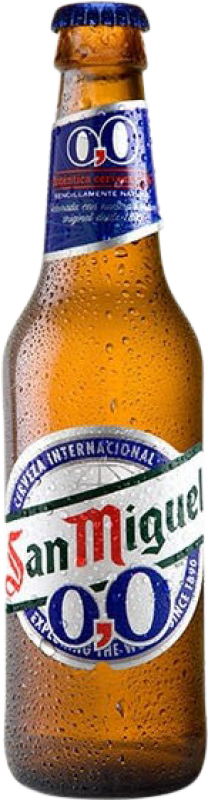Bière Boîte de 24 unités San Miguel 0,0 Petite Bouteille 25 cl Sans Alcool. disponible maintenant – Image 2
