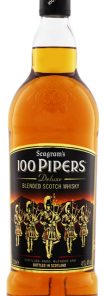 Alternative view of Seagrams 100 Pipers Scotch Whisky 1,0L bon plan
